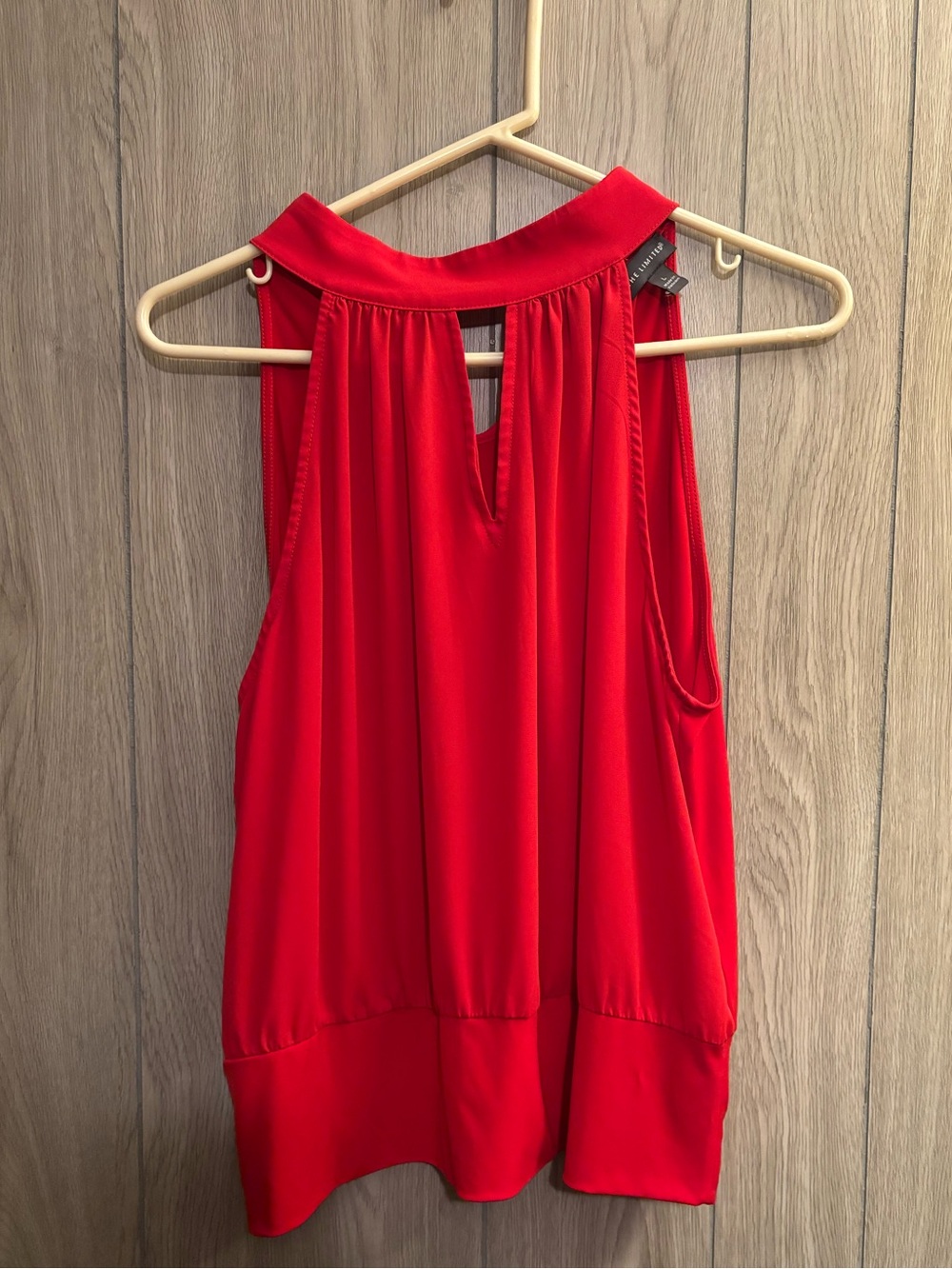 The Limited Red Halter Neck Sleeveless Top